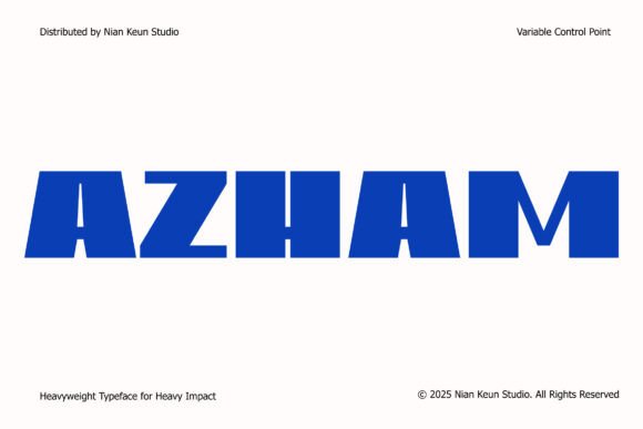 Azham: The Heavyweight Display Font for Bold Brand Identity