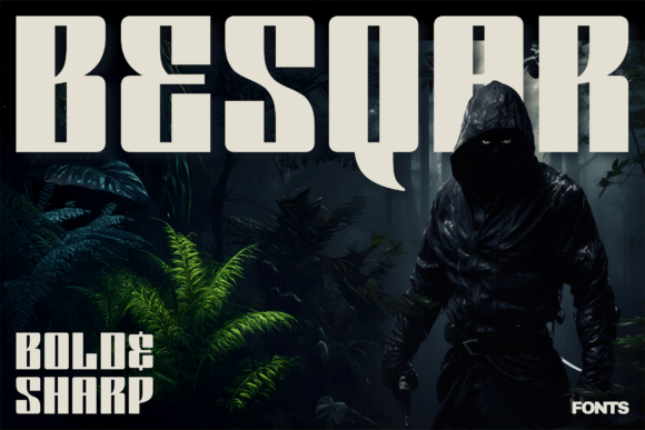 Besqar: A Razor-Sharp Display Font for Bold Editorial Design