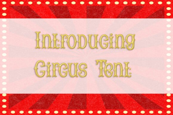 Circus Tent Font for Creative Display and Branding