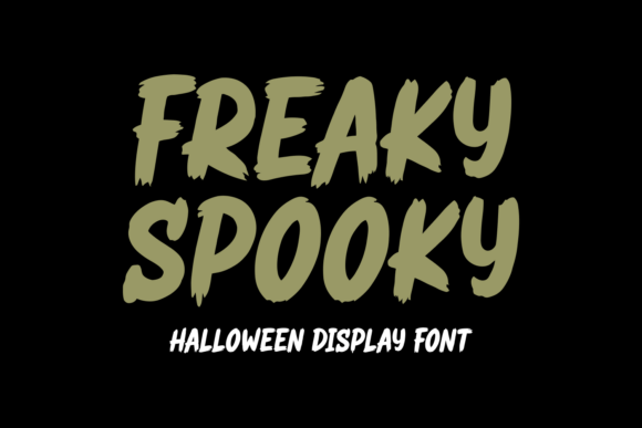 Freaky Spooky: The Perfect Halloween Display Font for Makers
