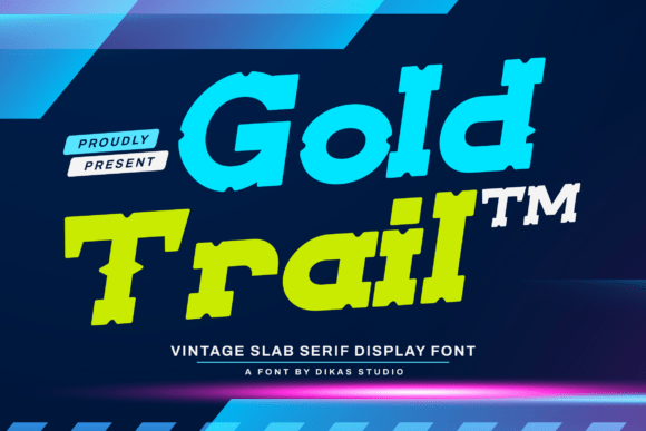 Goldtrail Regular: The Bold Slab Serif for Editorial Design