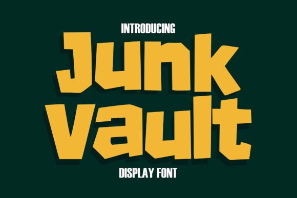 Junk Vault: The Vibrant Display Font for Bold Branding