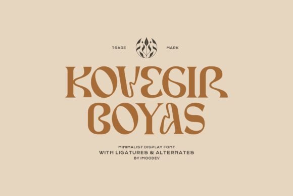 Kovegir: A Mystical Display Typeface for Editorial Design