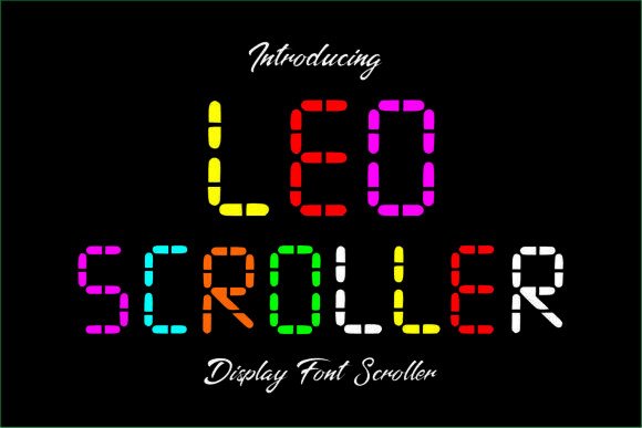 Ledscroller Regular: A Digital Display Font for Modern Editorial Design