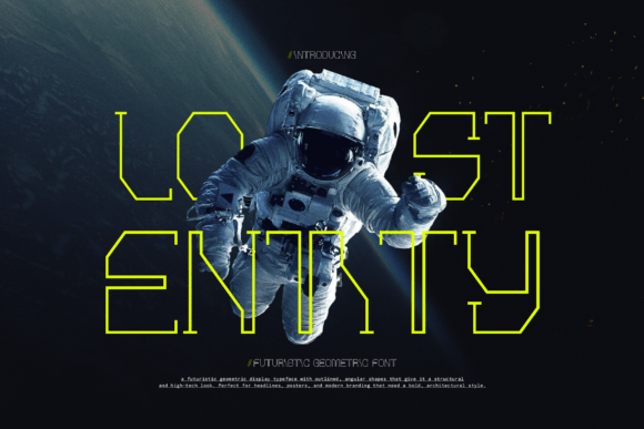 Lost Entity: The Futuristic Geometric Display Font for Modern Digital Brands