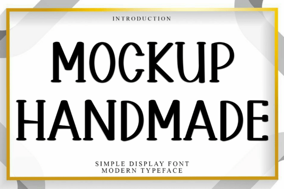Mockup Handmade: The Festive Font for Holiday Branding