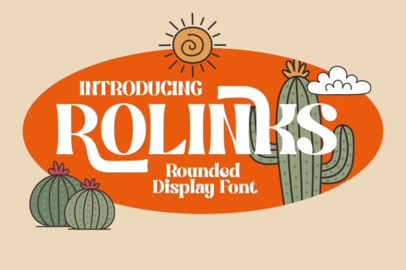 Rolinks: The Rounded Display Font for Bold Brand Identity