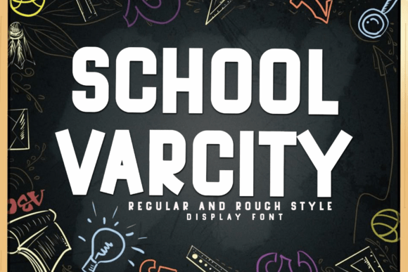 School Varcity: A Festive Display Typeface for Holiday Editorial Design