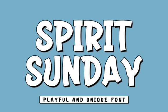 Spirit Sunday: The Bold Display Font for Handmade Crafts