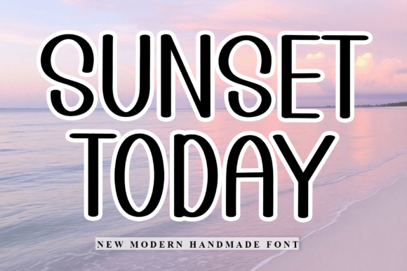 Sunset Today: A Festive Display Typeface for Holiday Campaigns