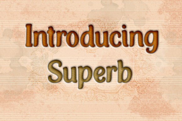 Superb: A Premium Display Font for Editorial Design