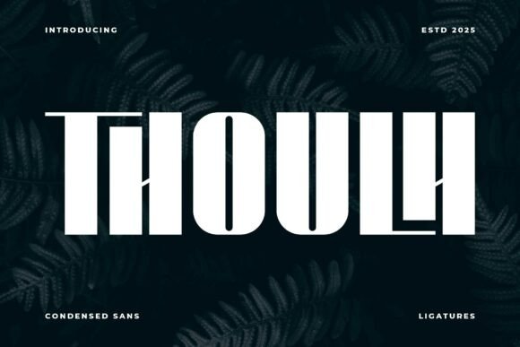 Thoulh: A Bold Display Font for Handmade Branding