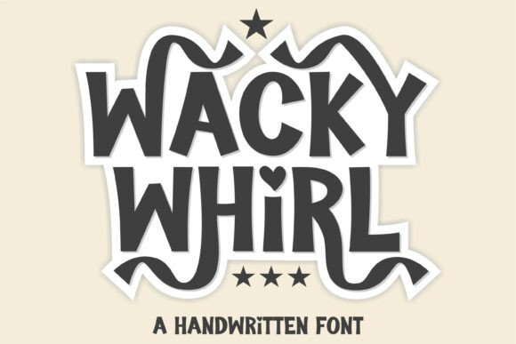 Wacky Whirl: A Vivacious Display Font for Editorial Design
