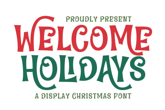 Welcome Holidays: A Cozy Display Font for Seasonal Editorial Design