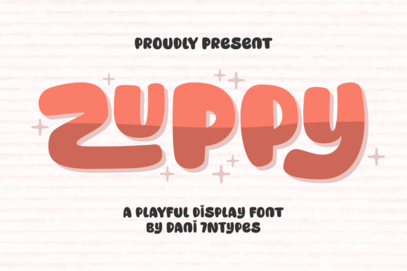 Zuppy: The Bold Display Font for Fun Handmade Designs